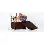 Pop n’ Store Decorative Storage Boxes with Lid, Collapsible and Stackable, Medium Square Box, Interior Size (9.75”x9.75”x5.75”), Brown Pop n’ Store Decorative Storage Boxes with Lid, Collapsible and Stackable, Medium Square Box, Interior Size (9.75”x9.75”x5.75”), Brown