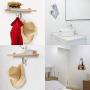 UMIRIO Towel Hook for Bathrooms Swivel Wall Hooks for Hanging Swing Arm Robe Hook Triple Coat Hook Kitchen Bathroom Towel Hooks Holder Folding Clothes Hooks Hanger Wall Mount, Brushed Nickel