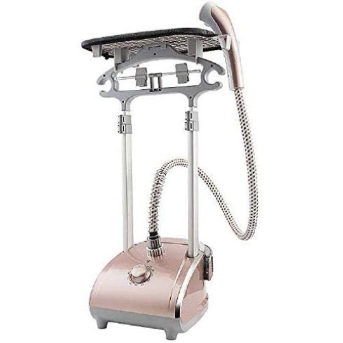Jolly 2-in-1 Garment Steamer, Heavy Duty Powerful Clothes Fabric Steamer for Home and Commercial Use, Dual-Use Iron and Garment with Fabric Brush, Garment Hanger, 1800W (Color : Gold)