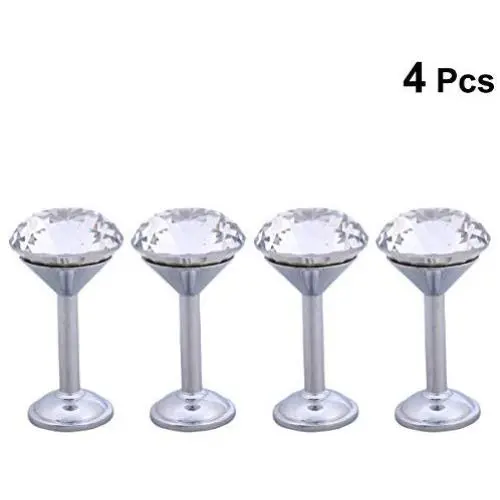 LIOOBO 4Pcs Diamond Wall Hook Wall Mounted Hanger Hooks for Coat hat Clothes LIOOBO 4Pcs Diamond Wall Hook Wall Mounted Hanger Hooks for Coat hat Clothes