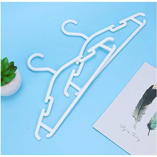 10pcs Anti-Skid Garment Clothes Hangers Non-Slip Heavy Duty Suit Hanger Drying Laundry Hooks Closet Space Saving