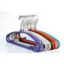 KYCPTNFJ Candy Color Space Saving Plastic Coated Metal Clothes Hanger, Heavy Duty Non Slip Shirt Dress Rack 20 Pieces