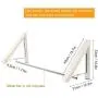 bossMA Wall-Mount Laundry Drying Rack IndoorRetractable Folding Hidden Clothes Hanger, Hanging Coat Shirt Pants Space Saving Home Bedroom Use (2 Hanger + 1 Tube)