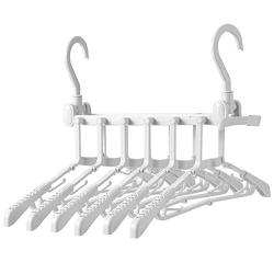 GWFVA Creative Multi-Function Multi-Layer Folding Hanger Storage Artifact Household Clothes Hanger Magic Clothes Support Storage Rack