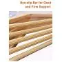 Qualsen Wooden Hangers with Non-Slip Strip ?20 Pack? Coat Suit Clothes Hanger (20 Set, Natural) Qualsen Wooden Hangers with Non-Slip Strip ?20 Pack? Coat Suit Clothes Hanger (20 Set, Natural)