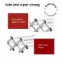 Bartnelli Accordion Wall Mounted Drying Rack | 5 Smooth Round Stainless Steel Rods | Huge 11 Linear Feet Capacity | Compact Sleek Design || 45lb Capacity