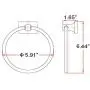 Design House 539163 Millbridge Wall-Mounted Towel Ring for Bathroom, One Size, Satin Nickel