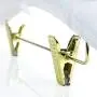 HANGERWORLD White 17inch Satin Padded Coat Clothes Hangers with Clips for Skirts Pants Wedding Garments