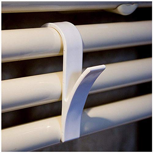 DNJKSA 4 Pcs Hanger for Heated Towel Radiator Rail Bath Hook Holder Clothes Hanger Plegable Scarf Hanger