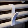 DNJKSA 4 Pcs Hanger for Heated Towel Radiator Rail Bath Hook Holder Clothes Hanger Plegable Scarf Hanger