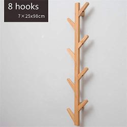 Zxcvlina Entryway Coat Hanger Hanger Wall Hanging Wall Bedroom Wall Hanging Wall Hanger Creative Door Clothes Hook Living Room Porch Coat Rack (Color : Primary Color, Size : 79825cm)