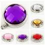 Detectorcatty Portable Crystal Alloy Purse Holder Handbag Hook Foldable Hangbag Hook Desk Hanger Multiple Bag Accessories