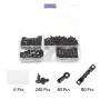 Kare & Kind Picture Frame Hangers with Screws - 80x Sawtooth Hangers, 80x Turn Buttons, 240x Screws - Use on Picture Frames, Canvasses, Signs, Bulletin Boards, Wooden Crafts - Home, Office, Galleries