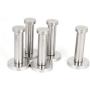 uxcell Kitchen Bathroom Door Wall Clothes Towels Bag Hook Hanger Bracket 5pcs