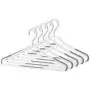 Whitmor Slim Sure-Grip Hangers with Swivel Hook (Set of 5), White