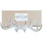 Comfify Vintage Cast Iron Deer Antlers Wall Hooks Antique Finish Metal Clothes Hanger Rack w/Hooks | Includes Screws and Anchors | in Antique White| (Antlers Hook CA-1507-25)
