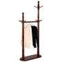 AIDELAI Coat Rack Solid Wood European Double Pole Modern Simple Creative Coat Rack Wall Hanging Door Clothes Rack Bedroom Wall Hangers