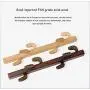 GCFBCL Coat Rack Wall Mounted Solid Wood Tree Branch Design, with 6/9 Hooks,for Bags Scarves Clothes Handbag Umbrella Installed in Bedroom Bathroom Coat Hanger Wall,Walnutcolor,9hooks