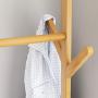 Hanger Floor Bedroom Coat Rack Shoe Rack Vertical Hanger Clothes Rack (Color : Primary Color, Size : 80cm)