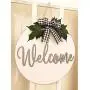 Welcome Wreath, Door Decoration, Rustic Door Hanger, White and Gray Wreath, Front Door Wreath, Buffalo Plaid Wreath, Fall Wreath Welcome Wreath, Door Decoration, Rustic Door Hanger, White and Gray Wreath, Front Door Wreath, Buffalo Plaid Wreath, Fall Wreath