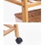 LBMy Hangers Coat Rack Floor Bedroom Drying Racks Bamboo Simple Solid Wood Living Room Clothes Rack Hangers Coat Hangers (Size : 60cm)