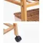 LBMy Hangers Coat Rack Floor Bedroom Drying Racks Bamboo Simple Solid Wood Living Room Clothes Rack Hangers Coat Hangers (Size : 60cm)