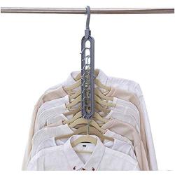 Multi-Port Support Circle Clothes Hanger Clothes Drying Rack Multifunction Plastic Scarf Clothes Hangers Hangers Storage Racks 10pcs Random Color