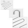 Hofumix Pants Hangers Stainless Steel Clothes Hangers S Shape Trousers Hangers Space Saver Hangers for Clothes, Scarves（4 Pack）