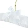 HANGERWORLD 10 White 17inch Satin Padded Top Coat Clothes Wedding Garment Dress Hangers with Buttons HANGERWORLD 10 White 17inch Satin Padded Top Coat Clothes Wedding Garment Dress Hangers with Buttons