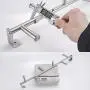 Ghelf 304 Stainless Steel Wire Drawing Vertical Clothes Rail，Wall-Mounted Towel Hanger，Stylish and Simple Towel Hook，Waterproof Rustproof Lengthened Pylon