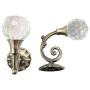 Glittery 2 PCS Clear Crystal Curtain Holdbacks Wall Mounted Tassel Curtain Tieback Hook Drapery Tiebacks Clothes Coat Hat Towel Hanger Holder (Bronze)