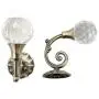 Glittery 2 PCS Clear Crystal Curtain Holdbacks Wall Mounted Tassel Curtain Tieback Hook Drapery Tiebacks Clothes Coat Hat Towel Hanger Holder (Bronze)