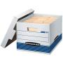 Bankers Boxes STOR/File Medium-Duty Storage Boxes, Quick Set-Up, Lift-Off Lid, Letter/Legal, 4 Pack (0078907)