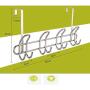 Leoie Nail Free Door Back Iron Hanger for Clothes Towel Hats Storage