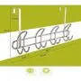 Leoie Nail Free Door Back Iron Hanger for Clothes Towel Hats Storage