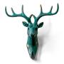 HERNGEE Deer Head Single Wall Hook/Hanger Animal Shaped Coat Hat Hook Heavy Duty, Rustic, Decorative Gift, Rustic Bronze Color