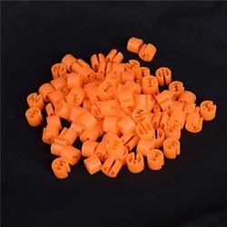 Garment Care Label - 100pcs Plastic Snap On Hanger Size Markers Hangers Clips Circle Marker Label Tube Marked Clothes - Garment Clothes Tags Large Round String Black Personalized Custom Hange