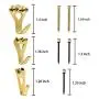 Picture Hangers, Picture Hanging Kits, 72 Pieces Picture Photo Frame Hooks for Heavy Duty Picture Hanging with Wall Mounting Nails Supports 30-100 lbs(Golden) Picture Hangers, Picture Hanging Kits, 72 Pieces Picture Photo Frame Hooks for Heavy Duty Picture Hanging with Wall Mounting Nails Supports 30-100 lbs(Golden)