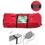PENSON & CO. Christmas Tree Storage Bag, Heavy Duty Canvas Storage Container, Large for 9ft Artificial Tree-Red