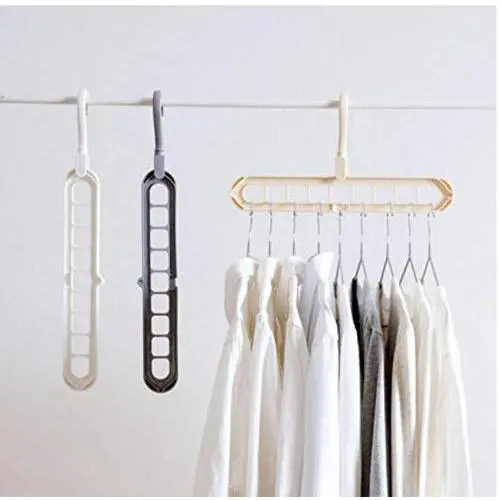 10PC Random Color Space Saver Plastic Magic Hanger Clothes Rack Clothing Hook Closet Organizer Decoration 10PC Random Color Space Saver Plastic Magic Hanger Clothes Rack Clothing Hook Closet Organizer Decoration