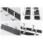 WMWJDQY Over The Door Hook Hanger,Wall Mounted Coat Rack,Clothes Hooks Hat Wall Mounted Hook for Kitchen Bathroom Bedroom,Black,Black,6Hooks
