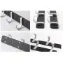 WMWJDQY Over The Door Hook Hanger,Wall Mounted Coat Rack,Clothes Hooks Hat Wall Mounted Hook for Kitchen Bathroom Bedroom,Black,Black,6Hooks