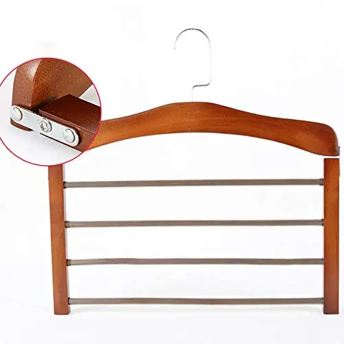 HJYPYJ Magic Hanger,180?? Rotate Multifunction Folding Hangers,Wood 4-Layer Pants Rack Hanger,Space-Saving Organizer Hangers, Durable/Retro Color / 1 pcs HJYPYJ Magic Hanger,180?? Rotate Multifunction Folding Hangers,Wood 4-Layer Pants Rack Hanger,Space-Saving Organizer Hangers, Durable/Retro Color / 1 pcs