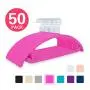 MIZGI Premium Velvet Hangers (Pack of 50) Heavyduty- Non Slip No Shoulder Bump Suit Hangers - Chrome Hooks,Space Saving Clothes Hangers,Rounded Hangers for Coat,Sweater,Jackets,Pants,Shirts (Pink) MIZGI Premium Velvet Hangers (Pack of 50) Heavyduty- Non Slip No Shoulder Bump Suit Hangers - Chrome Hooks,Space Saving Clothes Hangers,Rounded Hangers for Coat,Sweater,Jackets,Pants,Shirts (Pink)