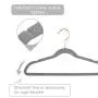 MIZGI Premium Kids Velvet Hangers (Pack of 50) 14" Wide with Copper/Rose Gold Hooks,Space Saving Ultrathin,Nonslip Hangers use for Petite Junior Childrens Skirt Dress Pants,Clothes Hangers (Gray-01) MIZGI Premium Kids Velvet Hangers (Pack of 50) 14" Wide with Copper/Rose Gold Hooks,Space Saving Ultrathin,Nonslip Hangers use for Petite Junior Childrens Skirt Dress Pants,Clothes Hangers (Gray-01)