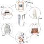 We All 28 Pieces Wall Mounted Coat Hook Robe Hooks Cloth Hanger Coat Hanger Coat Hooks and 58 Pieces Screws for Bath Kitchen Garage Single Coat Hanger (Black) (White)