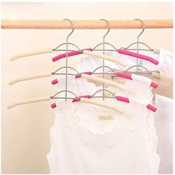 DNJKSA 40cm 2 pcs/lot Multi-Layers Non-Slip Space Saving Fishbone Type Clothes Hangers Multifunctional Clothing Hanging Without Mark