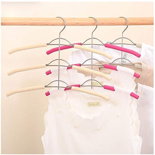 DNJKSA 40cm 2 pcs/lot Multi-Layers Non-Slip Space Saving Fishbone Type Clothes Hangers Multifunctional Clothing Hanging Without Mark