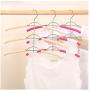 DNJKSA 40cm 2 pcs/lot Multi-Layers Non-Slip Space Saving Fishbone Type Clothes Hangers Multifunctional Clothing Hanging Without Mark