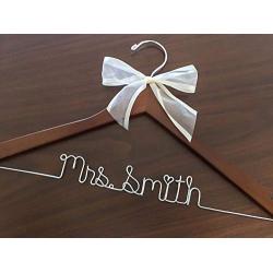 Wedding Dress Hangers - High quality hanger, personalized, wedding photos, hanger with sheer ribbon, name hanger, bridal hanger, bridesmaid hanger, hanger, bride